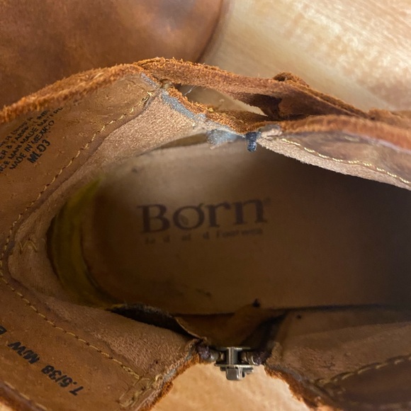 BORN Wynter Brown Suede Booties - Picture 4 of 10